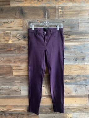 J Brand Deep Plum Skinny Jeans
